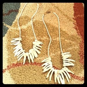 ⚘ 2 for $12 ⚘Two Polished shell necklaces